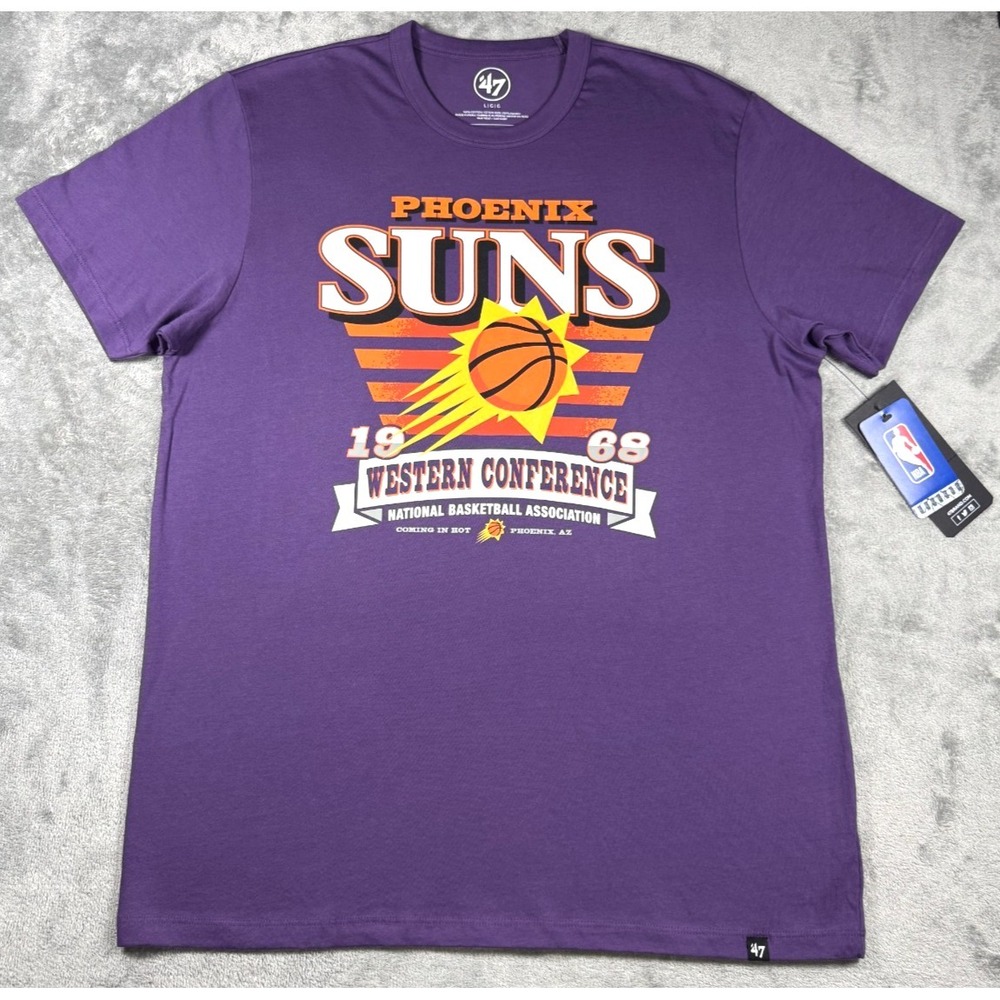 '47 Brand Phoenix Suns Western Conference Tee Purple L K17TMUEVX674391QQ